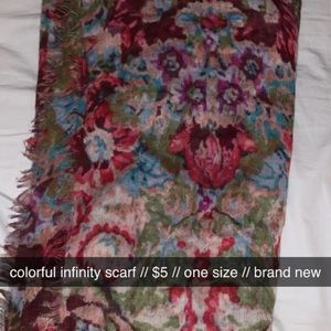 colorful infinity scarf